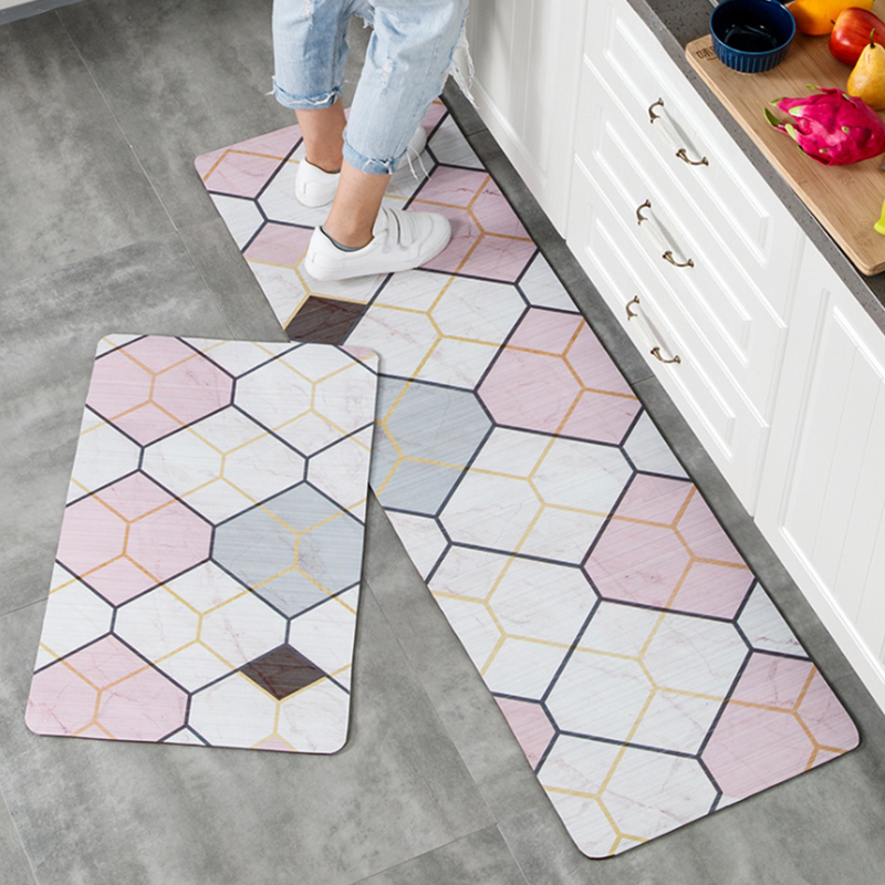 Wholesale PVC Kitchen Printed Floor Mats Waterproof Non Slip Anti ...
